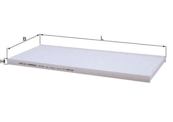 Filtras, salono oras KNECHT LA 34