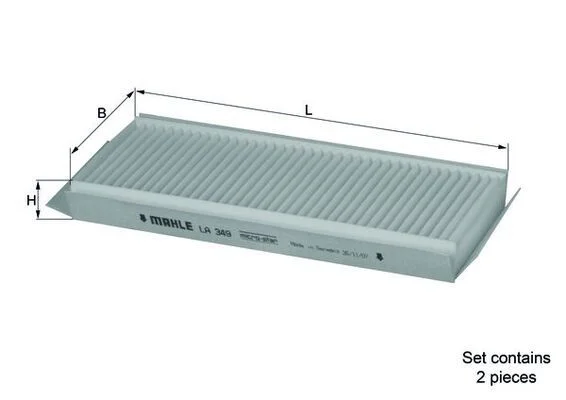 Filtras, salono oras KNECHT LA 349/S