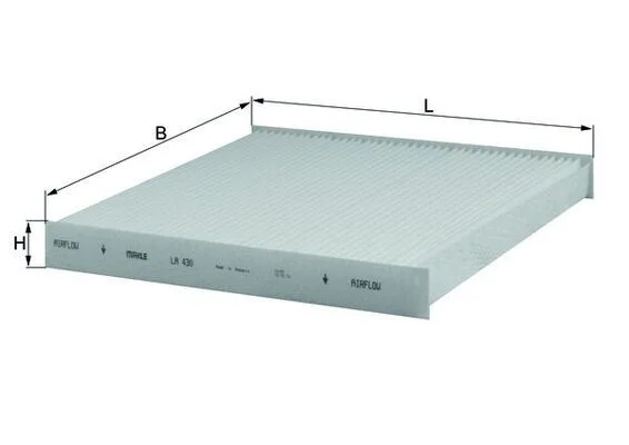 Filtras, salono oras KNECHT LA 430