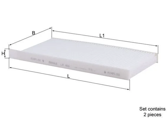Filtras, salono oras KNECHT LA 468/S