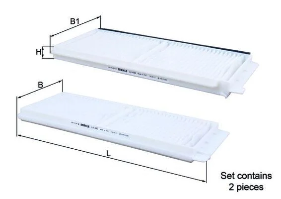 Filtras, salono oras KNECHT LA 483/S