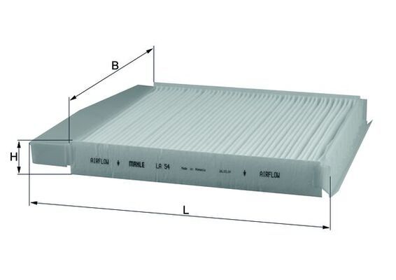 Filtras, salono oras KNECHT LA 54