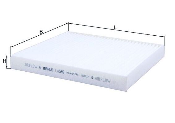 Filtras, salono oras KNECHT LA 569