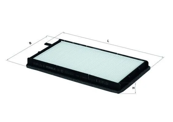 Filtras, salono oras KNECHT LA 80
