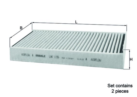 Фільтр, повітря у салоні KNECHT LAK 1156/S