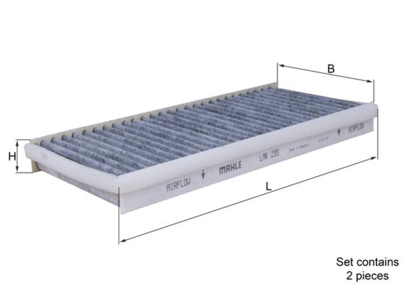 Фільтр, повітря у салоні KNECHT LAK 235/S