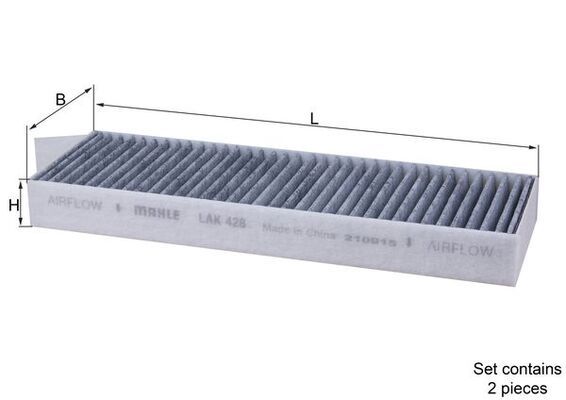 Фільтр, повітря у салоні KNECHT LAK 428/S