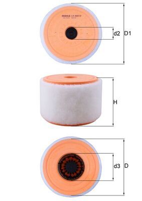 Oro filtras KNECHT LX 2607/2