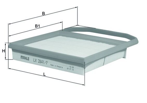 Air Filter KNECHT LX 2841/7