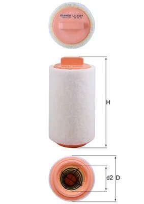 Oro filtras KNECHT LX 3251