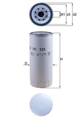 Alyvos filtras KNECHT OC 121