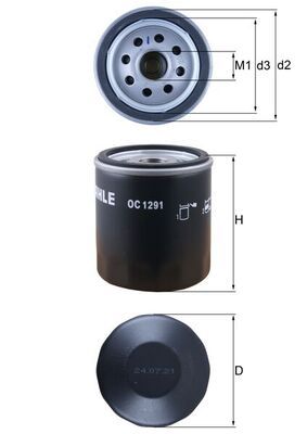 Alyvos filtras KNECHT OC 1291