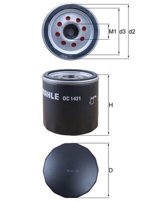 Oil Filter KNECHT OC 1421