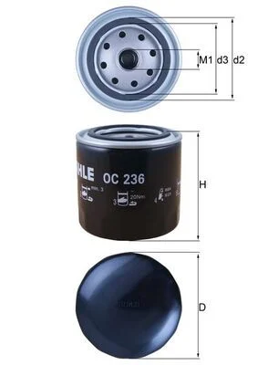 Alyvos filtras KNECHT OC 236