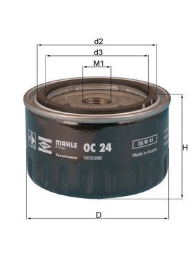 Oil Filter KNECHT OC 24