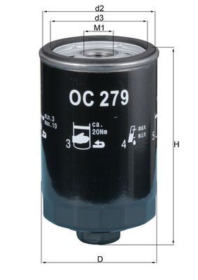 Oil Filter KNECHT OC 279