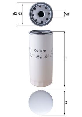 Oil Filter KNECHT OC 370