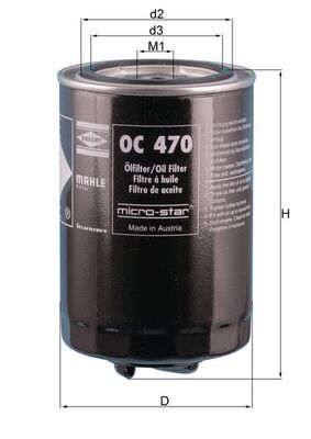 Oil Filter KNECHT OC 470