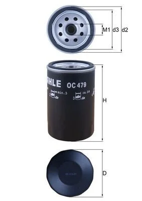 Alyvos filtras KNECHT OC 479