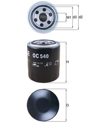 Oil Filter KNECHT OC 540