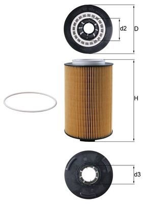 Oil Filter KNECHT OX 1028D