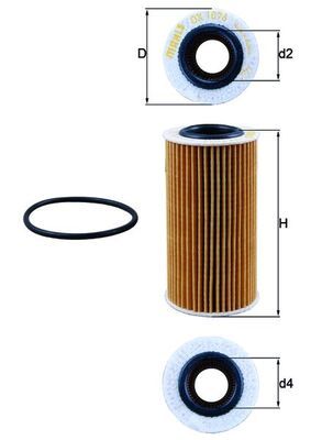 Oil Filter KNECHT OX 1076D