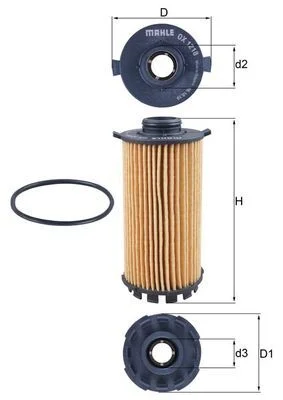 Alyvos filtras KNECHT OX 1218D