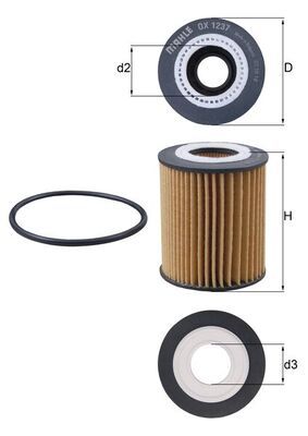 Oil Filter KNECHT OX 1237D