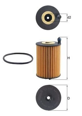 Alyvos filtras KNECHT OX 1266D