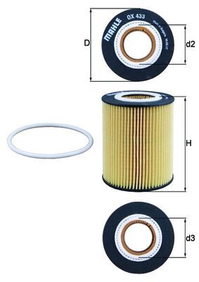 Оливний фільтр KNECHT OX 433D