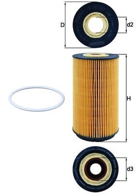 Alyvos filtras KNECHT OX 557D