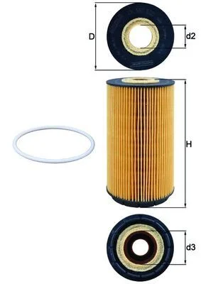 Alyvos filtras KNECHT OX 557D