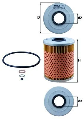 Alyvos filtras KNECHT OX 68D