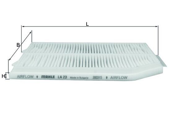 Filter, cabin air KNECHT LA 23