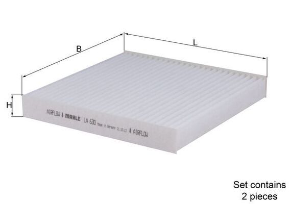 Filter, cabin air KNECHT LA 630/S