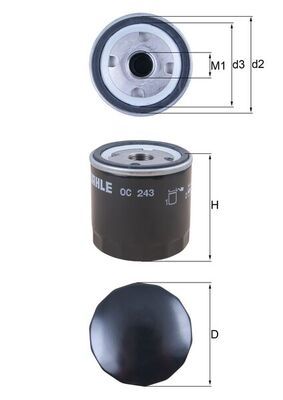 Oil Filter KNECHT OC 243