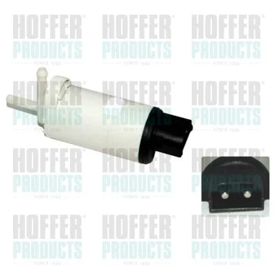 Vandens siurblys, priekinio stiklo plovimas HOFFER 7500132