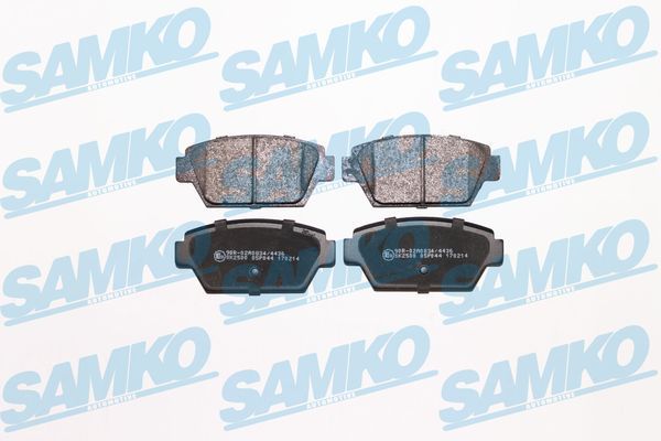 Комплект гальмівних накладок, дискове гальмо SAMKO 5SP044