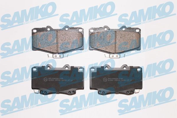 Комплект гальмівних накладок, дискове гальмо SAMKO 5SP058