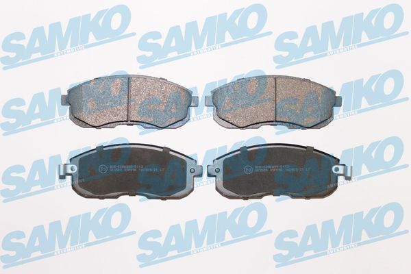 Комплект гальмівних накладок, дискове гальмо SAMKO 5SP090