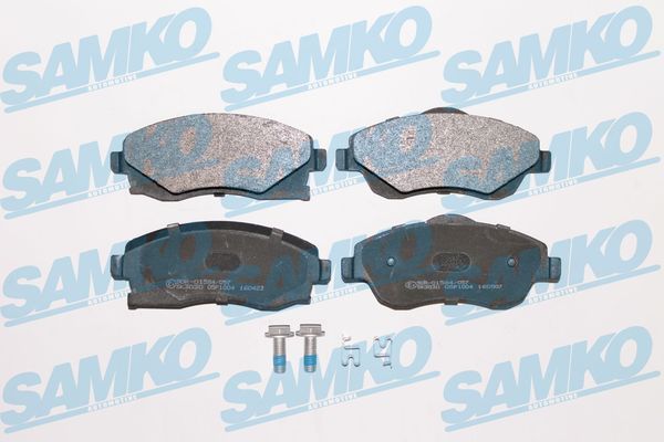 Комплект гальмівних накладок, дискове гальмо SAMKO 5SP1004