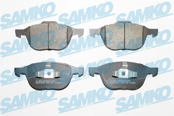Stabdžių trinkelių rinkinys, diskinis stabdys SAMKO 5SP1190
