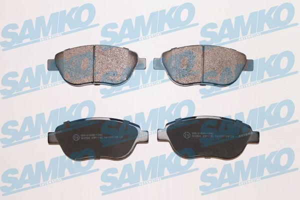 Комплект гальмівних накладок, дискове гальмо SAMKO 5SP1192