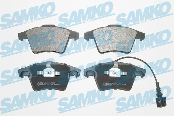 Stabdžių trinkelių rinkinys, diskinis stabdys SAMKO 5SP1205