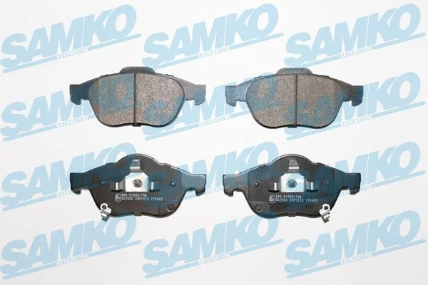 Stabdžių trinkelių rinkinys, diskinis stabdys SAMKO 5SP1215