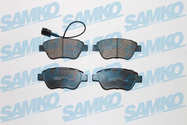 Комплект гальмівних накладок, дискове гальмо SAMKO 5SP1225