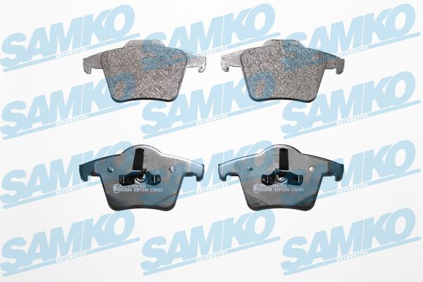 Комплект гальмівних накладок, дискове гальмо SAMKO 5SP1234