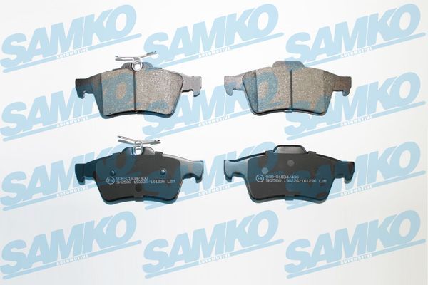 Комплект гальмівних накладок, дискове гальмо SAMKO 5SP1236