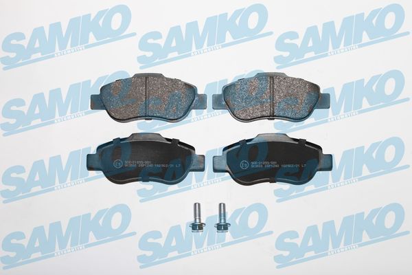 Комплект гальмівних накладок, дискове гальмо SAMKO 5SP1240