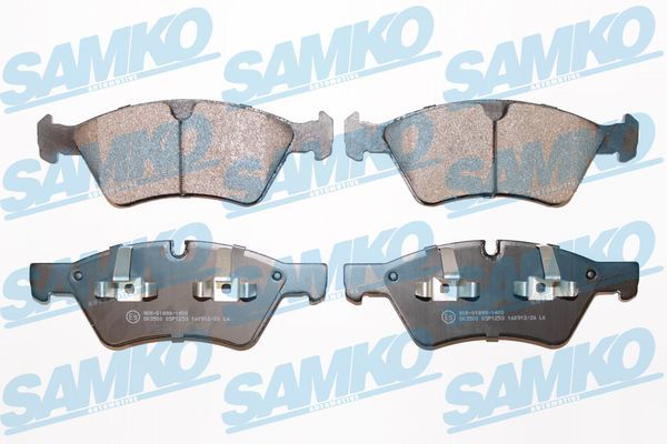 Комплект гальмівних накладок, дискове гальмо SAMKO 5SP1253
